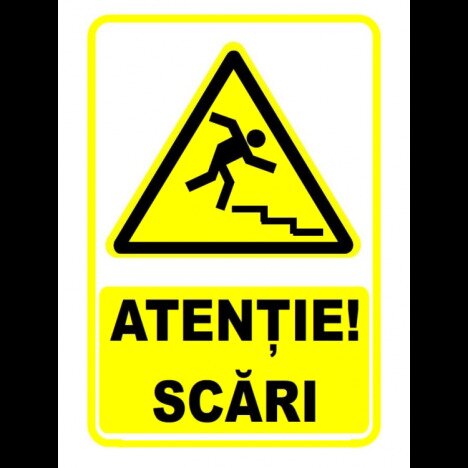 Semn atentie scari